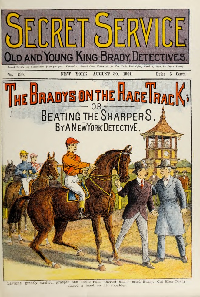 The Bradys on the Race Track; or, Beating the Sharpers book cover