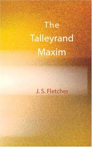 The Talleyrand Maxim book cover