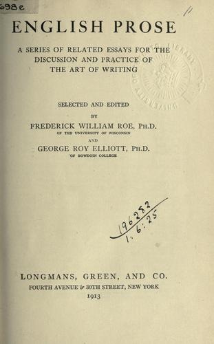 English Prose book cover