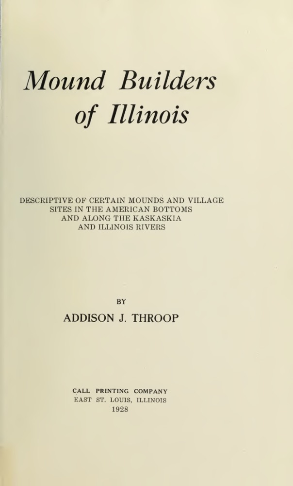 Mound Builders of Illinois book cover