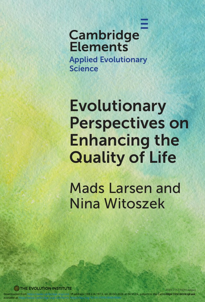 Evolutionary Perspectives on Enhancing Quality of Life book cover