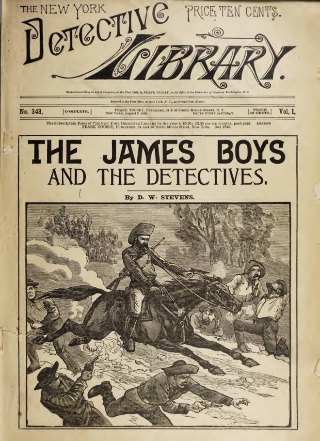 The James boys and the detectives book cover