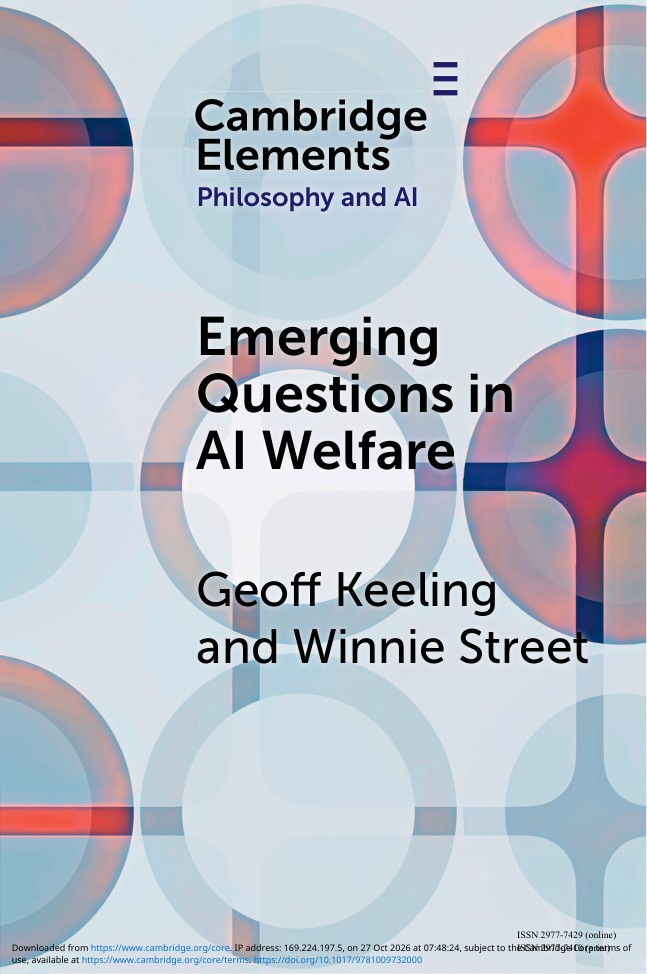 Emerging Questions in AI Welfare book cover
