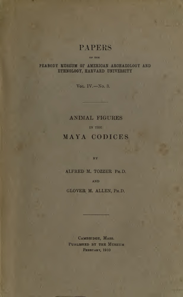 Animal Figures in the Maya Codices book cover