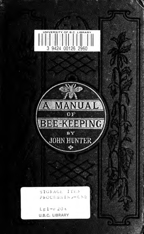 A Manual of Bee-Keeping book cover