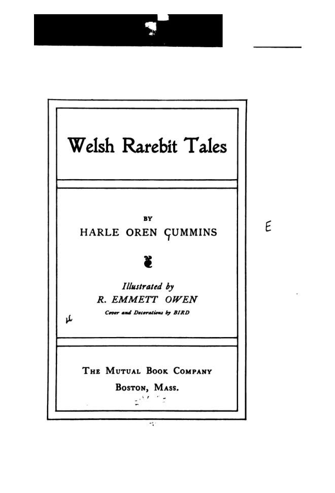 Welsh Rarebit Tales book cover