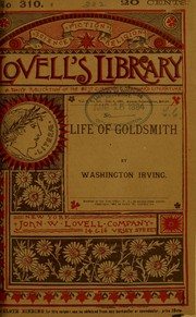 Oliver Goldsmith: A Biography book cover