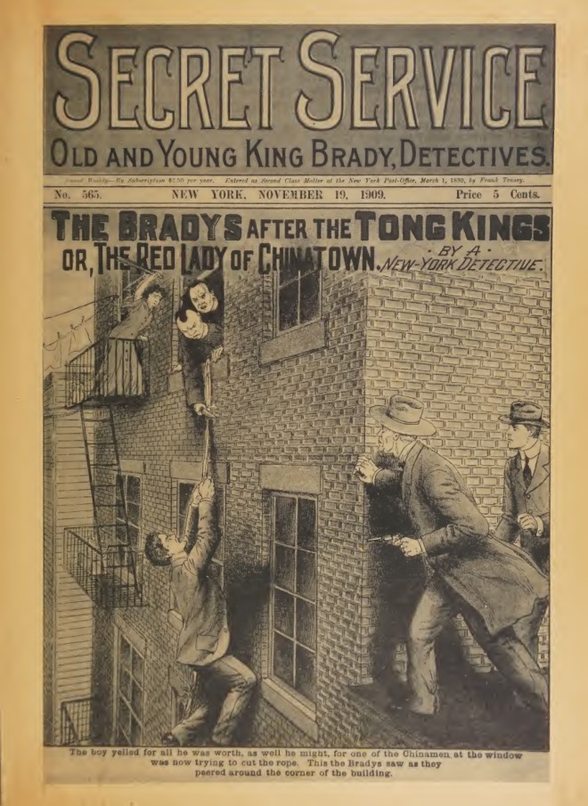 The Bradys after the Tong Kings, or, The red lady of Chinatown book cover