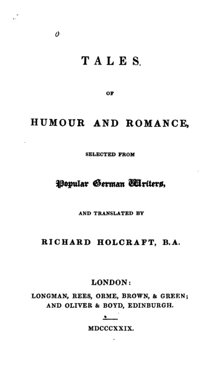 Tales of Humour and Romance book cover