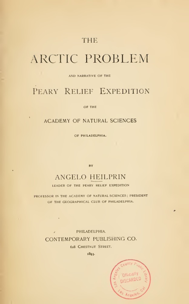 The Arctic Problem and Narrative of the Peary Relief Expedition book cover