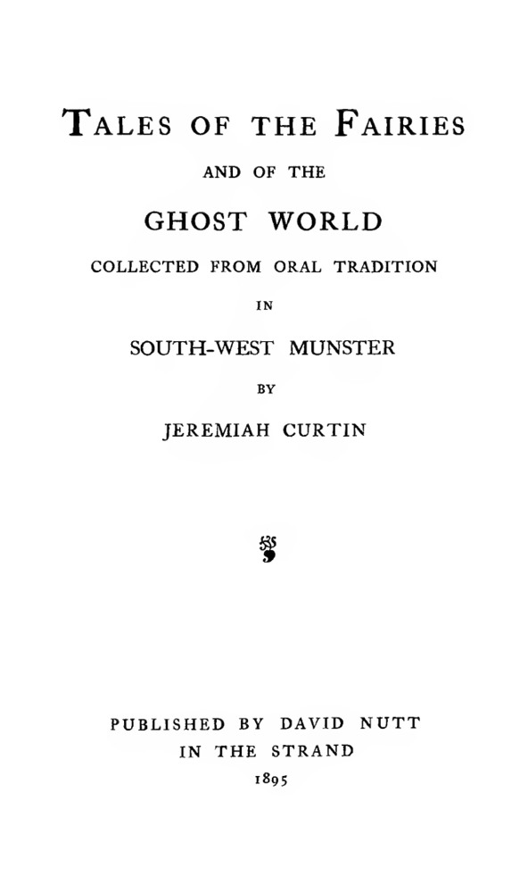 Tales of the Fairies and of the Ghost World book cover
