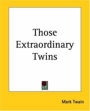 Those Extraordinary Twins book cover
