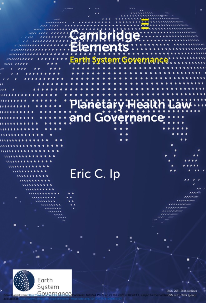 Planetary Health Law and Governance book cover
