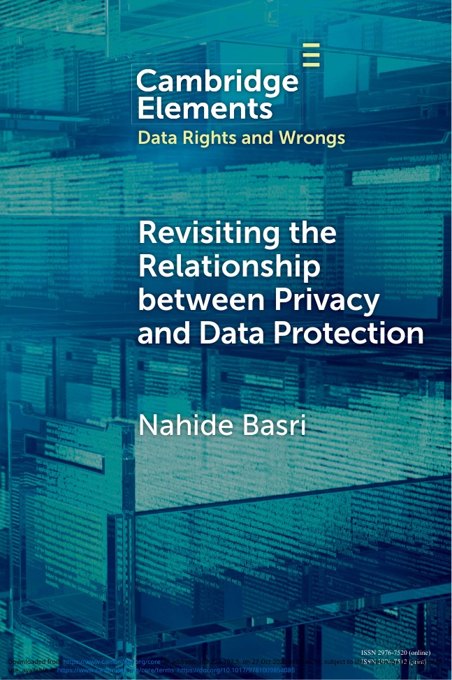 Revisiting the Relationship between Privacy and Data Protection book cover