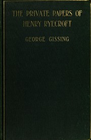 The Private Papers of Henry Ryecroft book cover