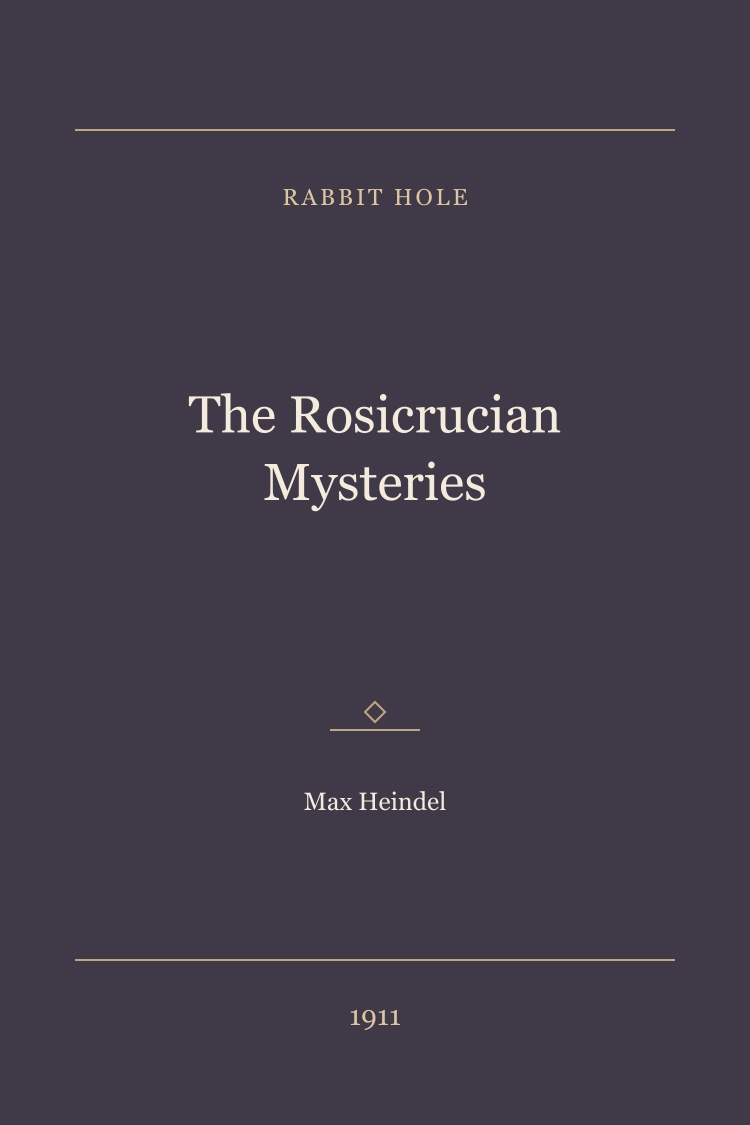The Rosicrucian Mysteries book cover