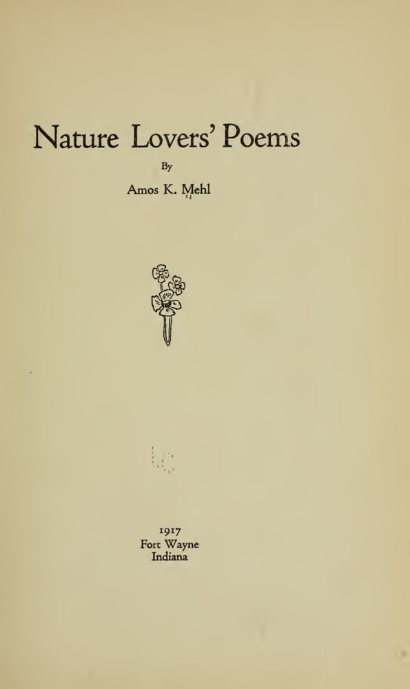 Nature Lovers' Poems book cover