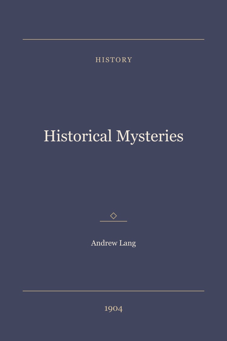 Historical Mysteries book cover