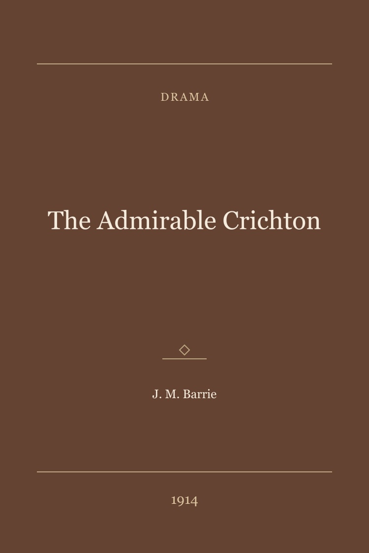 The Admirable Crichton book cover