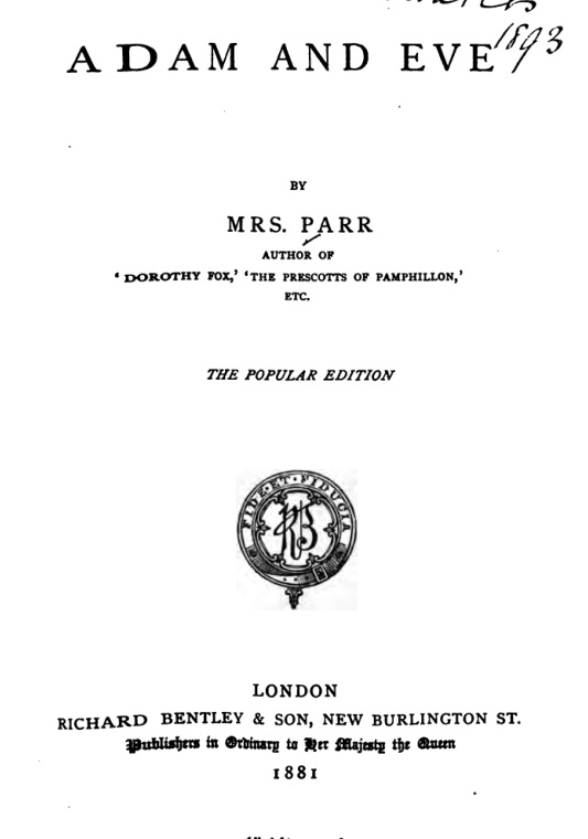 Adam and Eve book cover