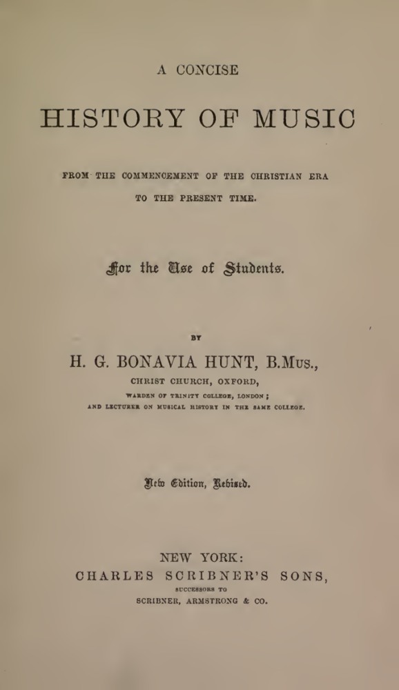 A Concise History of Music book cover