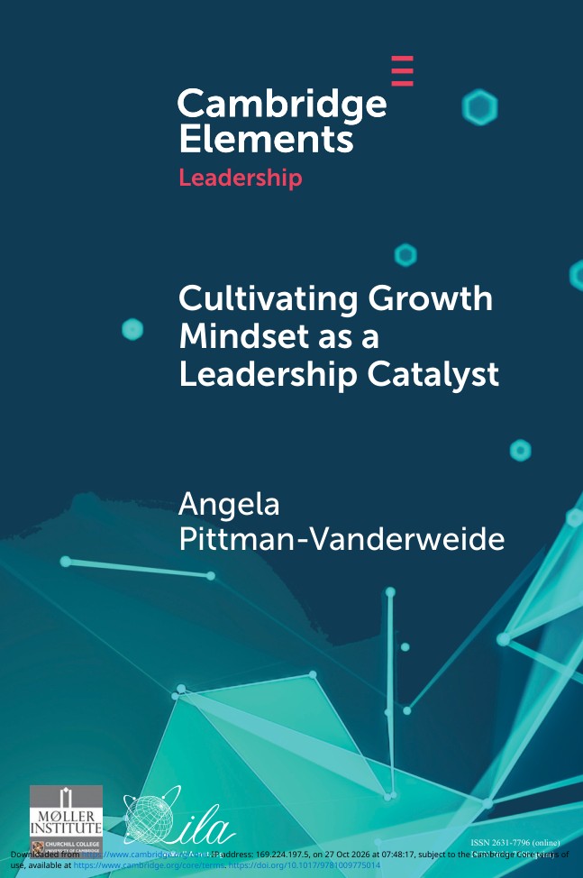 Cultivating Growth Mindset as a Leadership Catalyst book cover
