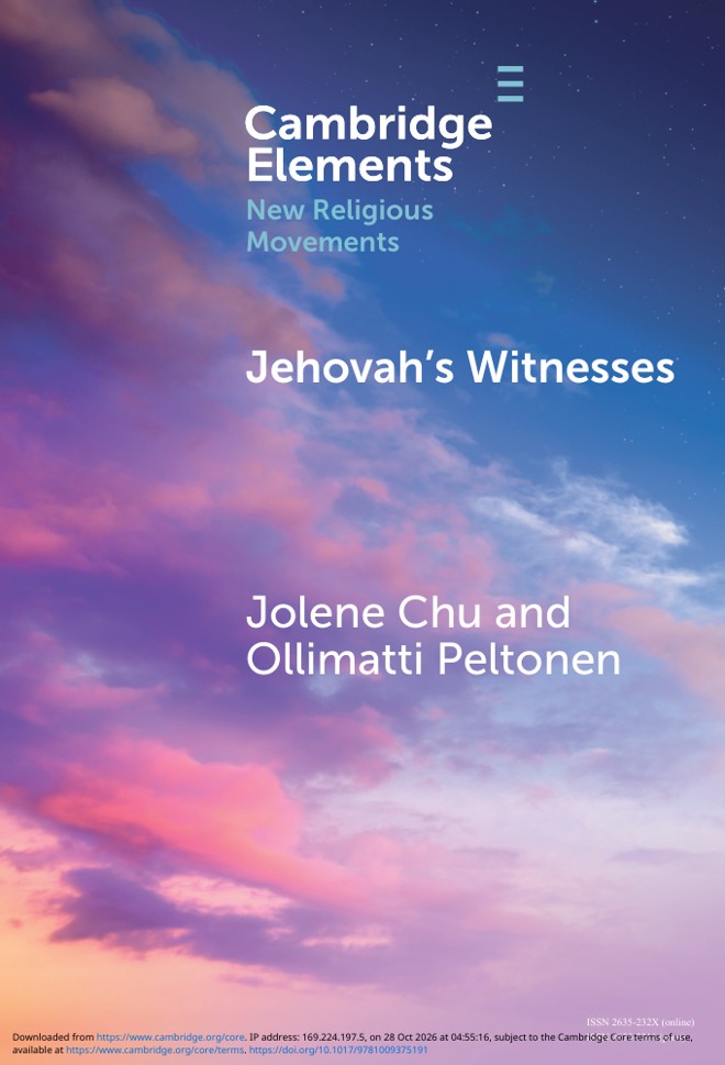 Jehovah's Witnesses book cover