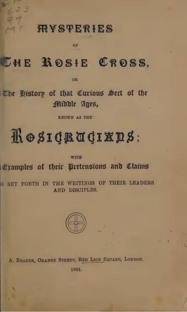 Mysteries of the Rosie Cross book cover