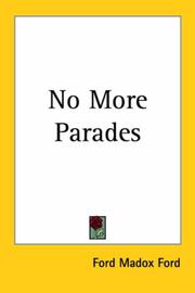 No More Parades: A novel book cover