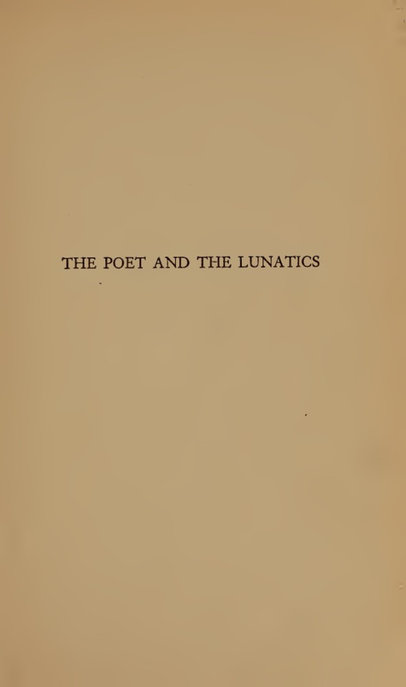 The Poet and the Lunatics book cover
