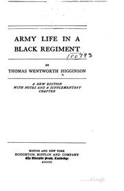 Army Life in a Black Regiment book cover
