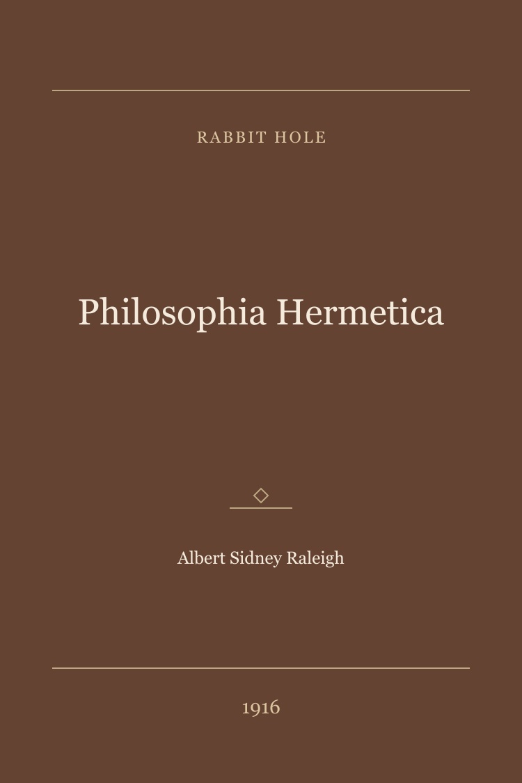 Philosophia Hermetica book cover