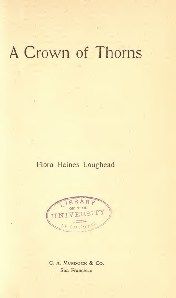 A crown of thorns book cover