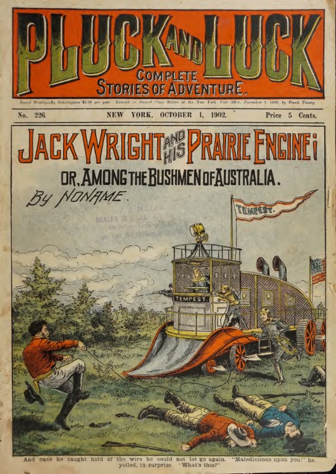 Jack Wright and His Prairie Engine; or, Among the Bushmen of Australia book cover