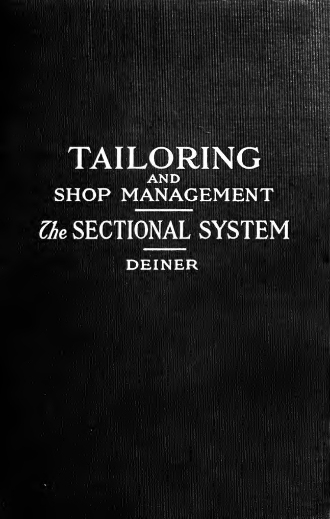 A Complete Handbook of Tailoring and Shop Management book cover
