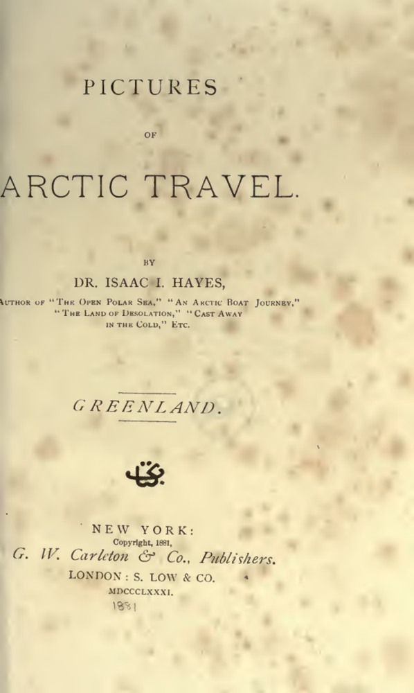 Pictures of Arctic Travel: Greenland book cover