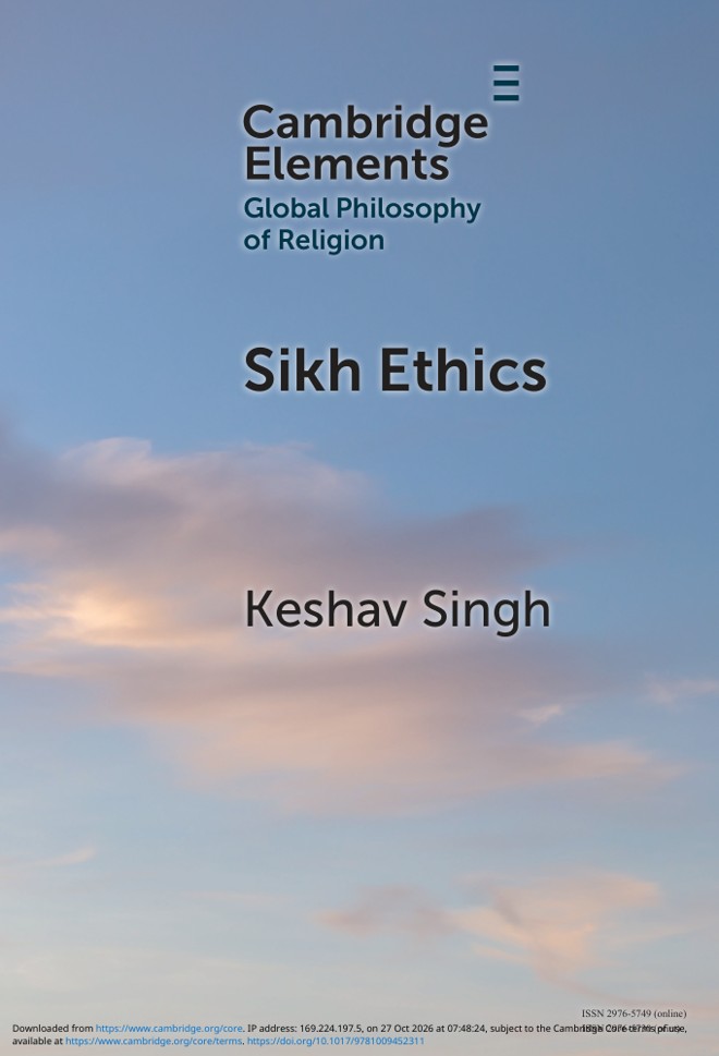 Sikh Ethics book cover