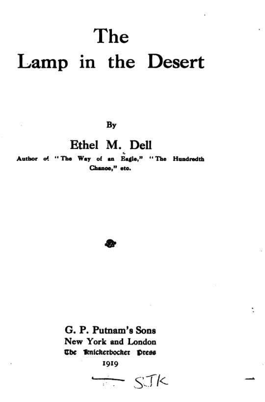 The Lamp in the Desert book cover
