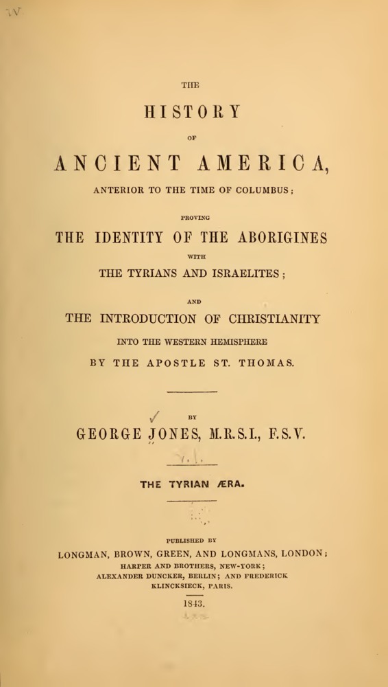 The History of Ancient America, Anterior to the Time of Columbus book cover