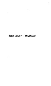 Miss Billy — Married book cover