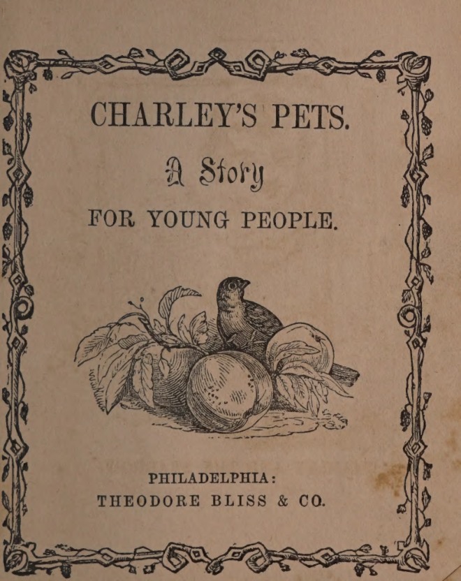 Charley's pets : a story for young people book cover