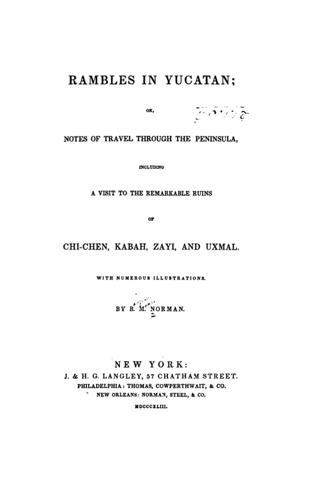 Rambles in Yucatan book cover