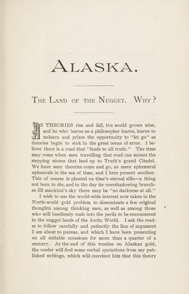 Alaska, Land of the Nugget: Why? book cover