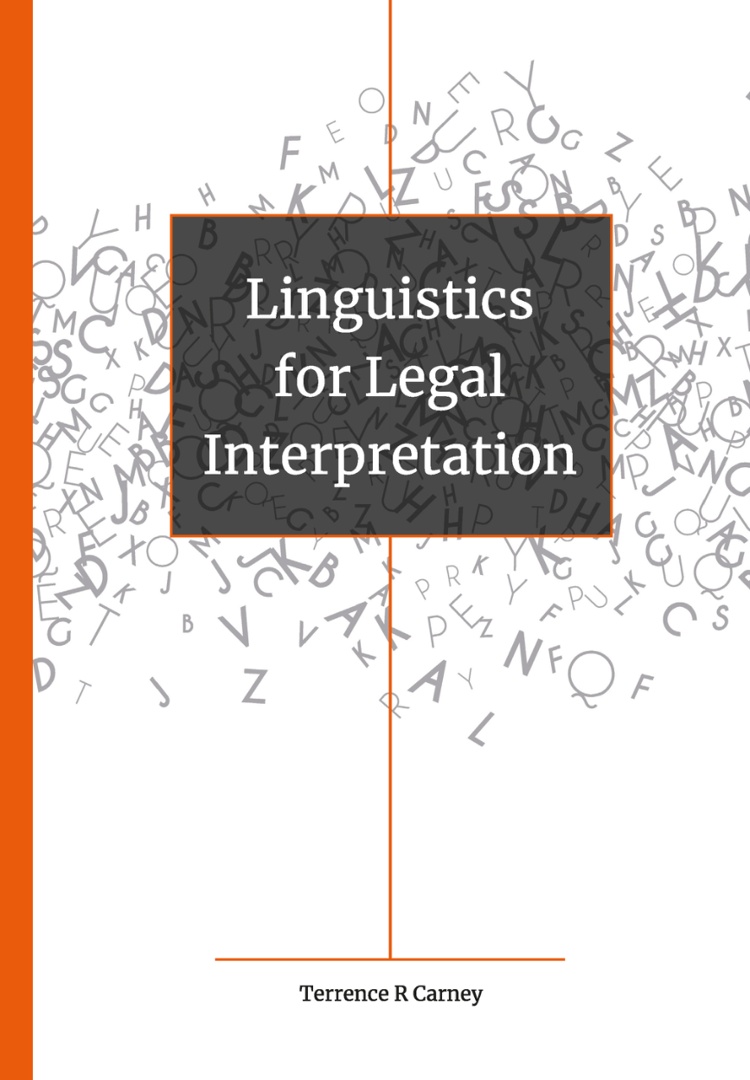 Linguistics for legal interpretation book cover