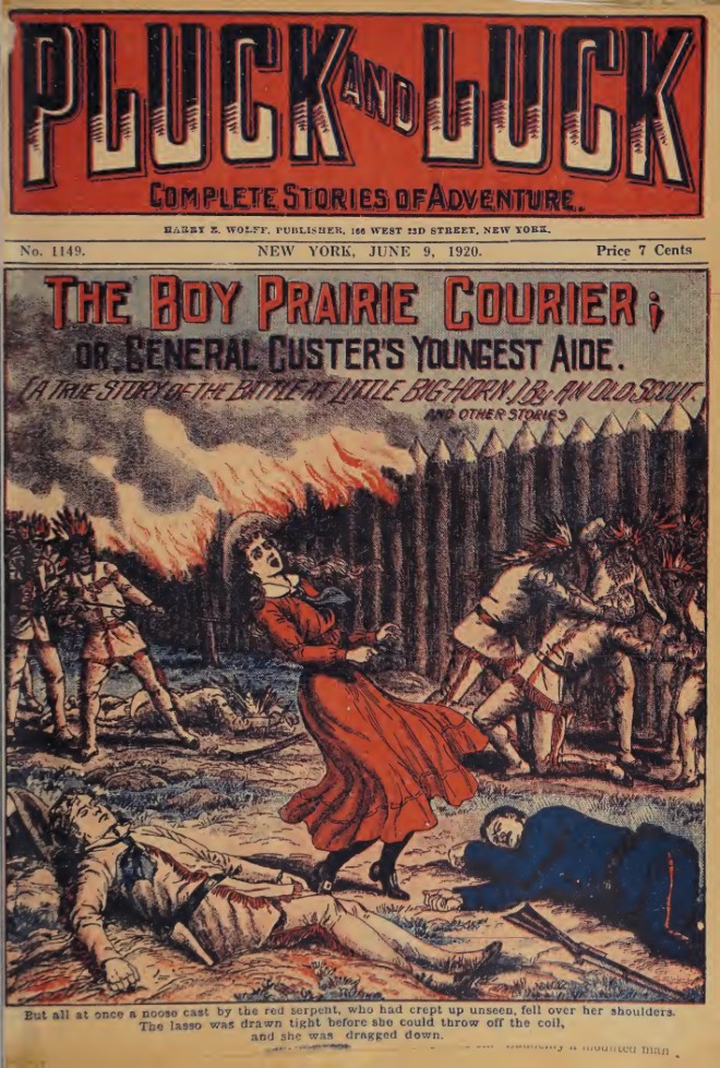 The boy prairie courier, or, General Custer's youngest aide book cover