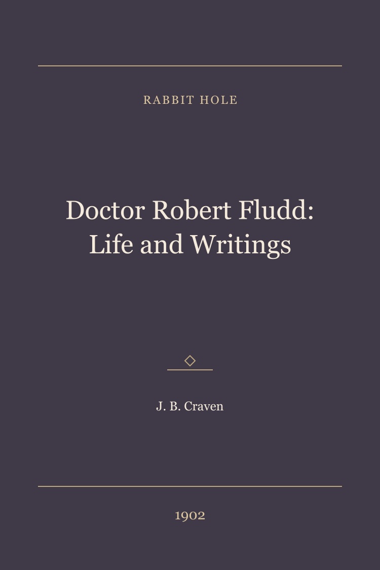 Doctor Robert Fludd: Life and Writings book cover