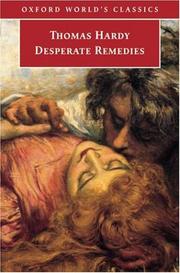 Desperate Remedies book cover