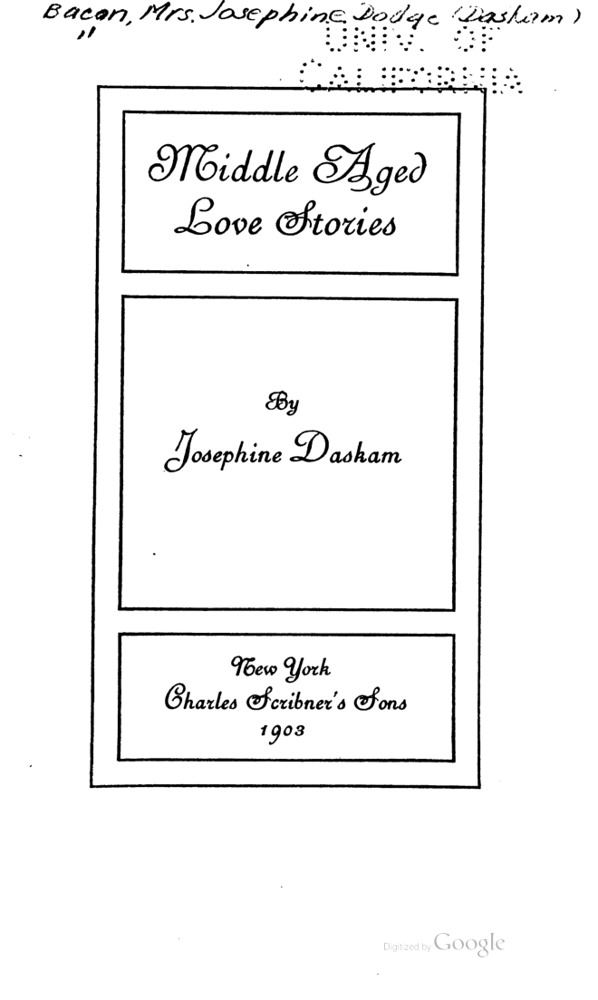 Middle Aged Love Stories book cover