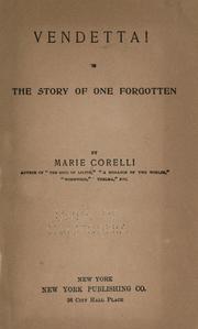 Vendetta: A Story of One Forgotten book cover