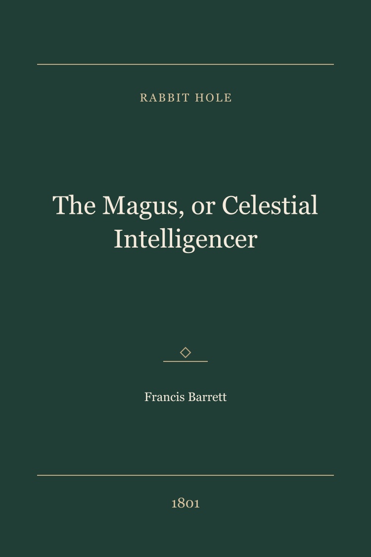 The Magus, or Celestial Intelligencer book cover